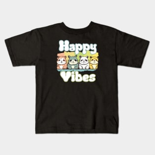 Hamster Happy Vibes Kids T-Shirt